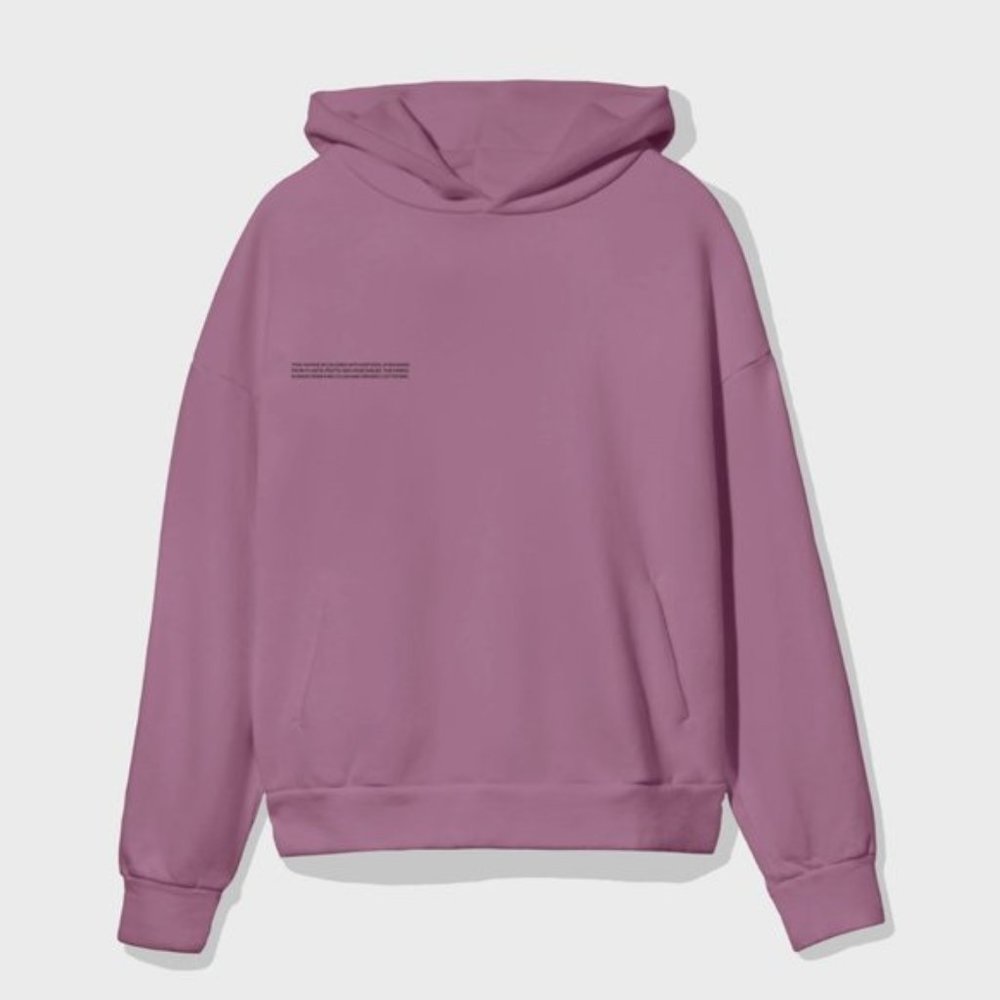 Pangaia Rubia Mauve Botanical dye hoodie — S